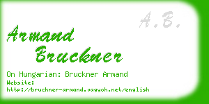 armand bruckner business card